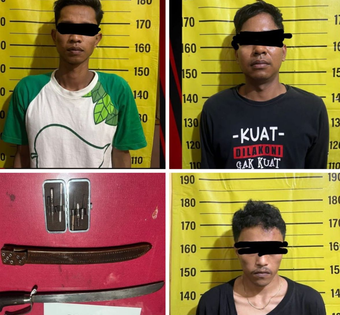 Bereaksi di Tiga TKP, Polisi Lumpuhkan 5 Kawanan Pencuri Sepeda Motor