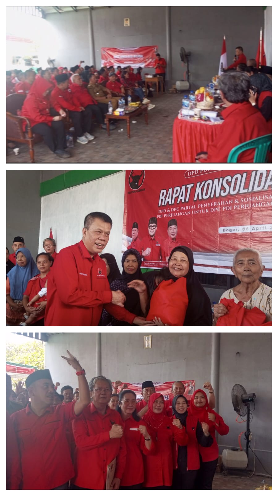 DPD PDI Perjuangan Jawa Barat Gelar Rapat Konsolidasi Internal di Cilengsi Bogor