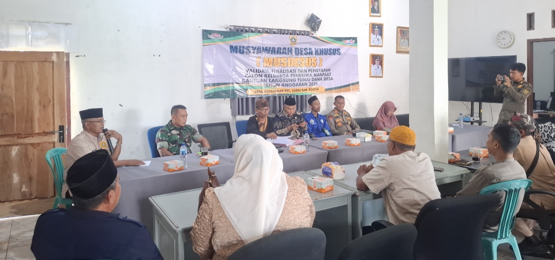 Musdesus Desa Kutamekar Tetapkan 25 KPM Penerima BLT Dana Desa 2026
