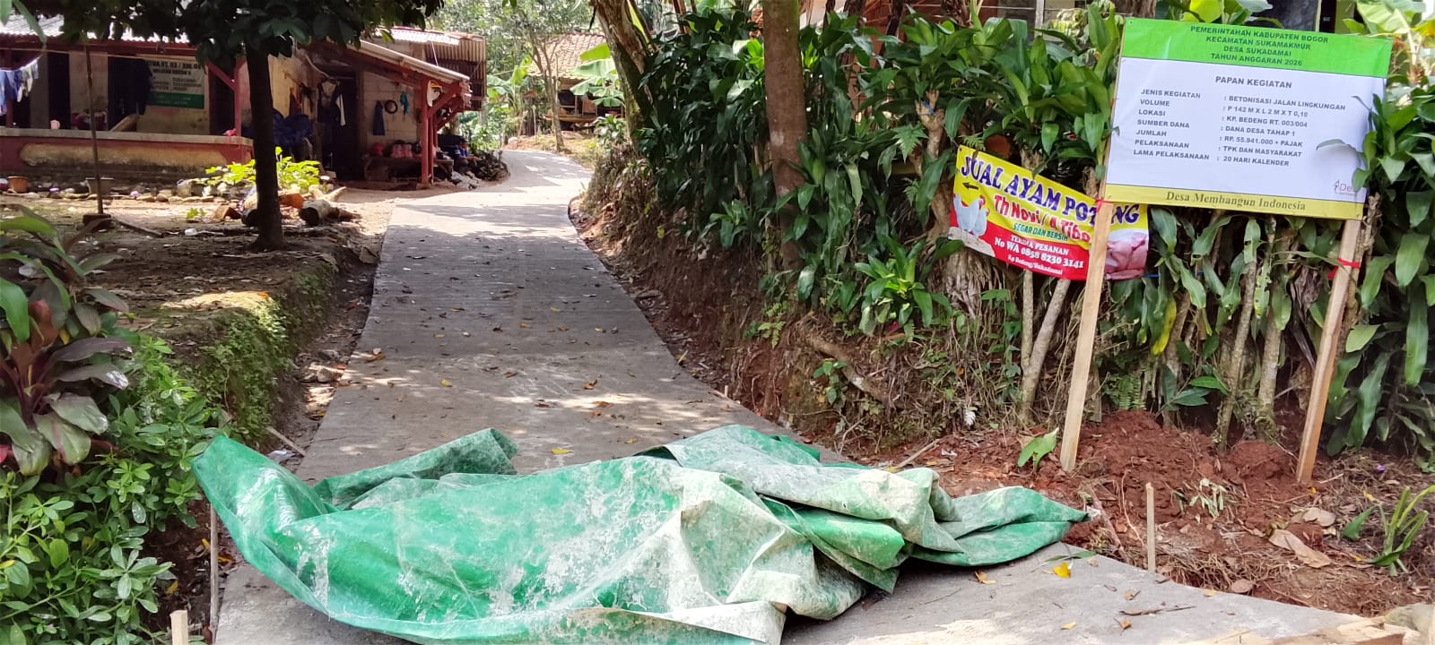 Pemdes Sukadamai Alokasikan Dana Desa Tahap I Tahun 2026 untuk Betonisasi Jalan dan Drainase