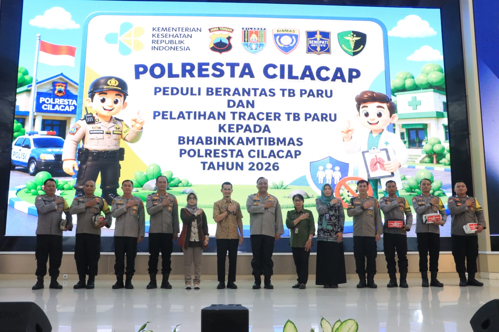 Lawan TB Paru hingga Pelosok, Polresta Cilacap Siapkan Bhabinkamtibmas Jadi Tracer
