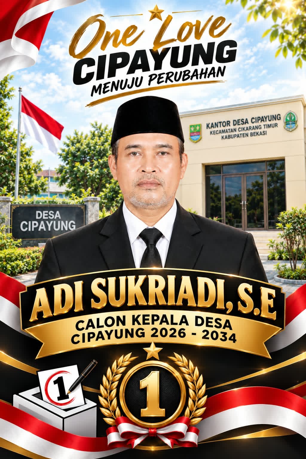 Kampanye Damai Pilkades Cipayung: Ribuan Pendukung Adi Sukriadi S.E Padati Jalan Desa