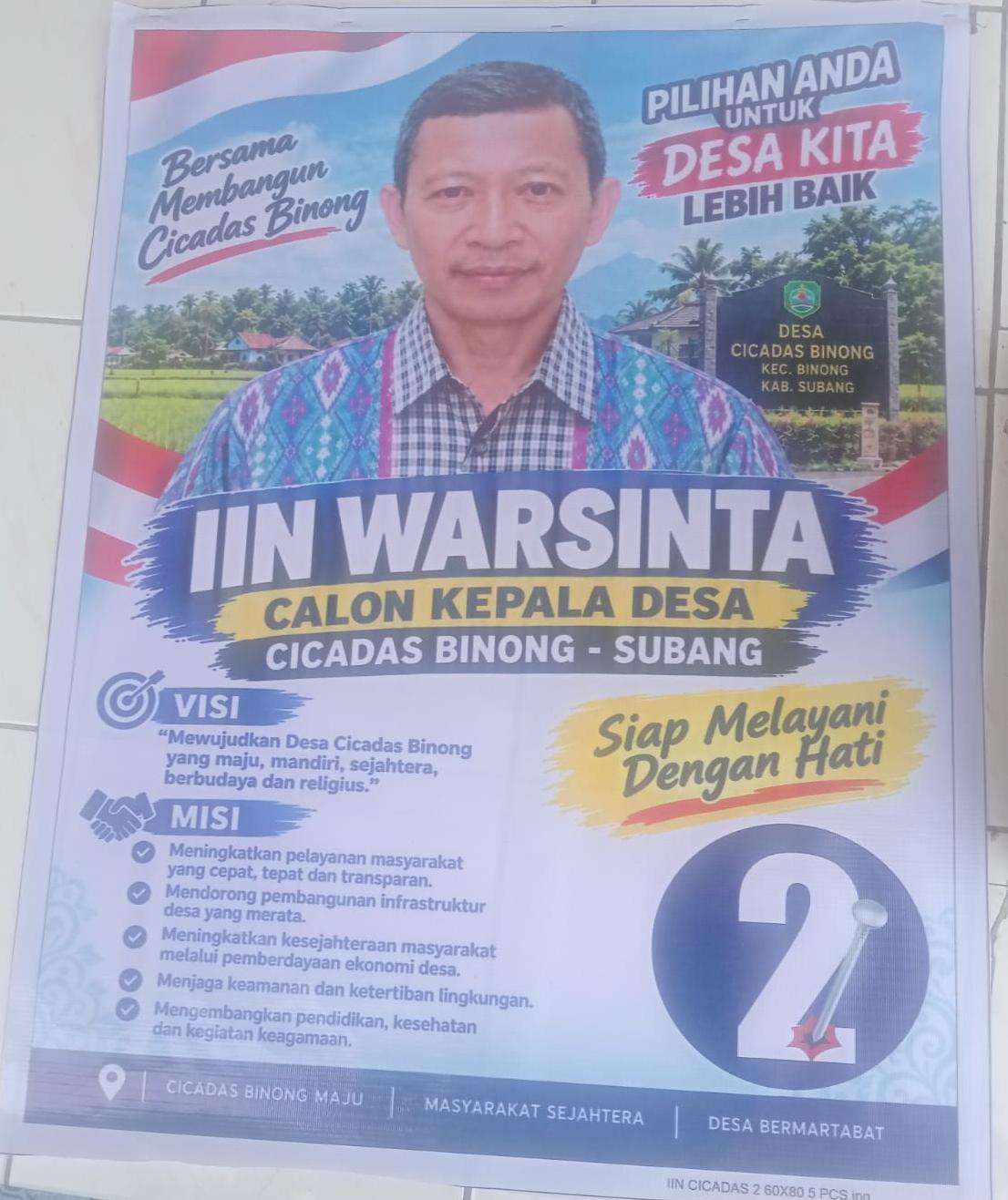 Resmi Kantongi Nomor Urut 2, Dukungan untuk Calon Kades Cicadas Iin Warsinta Kian Mengalir Deras