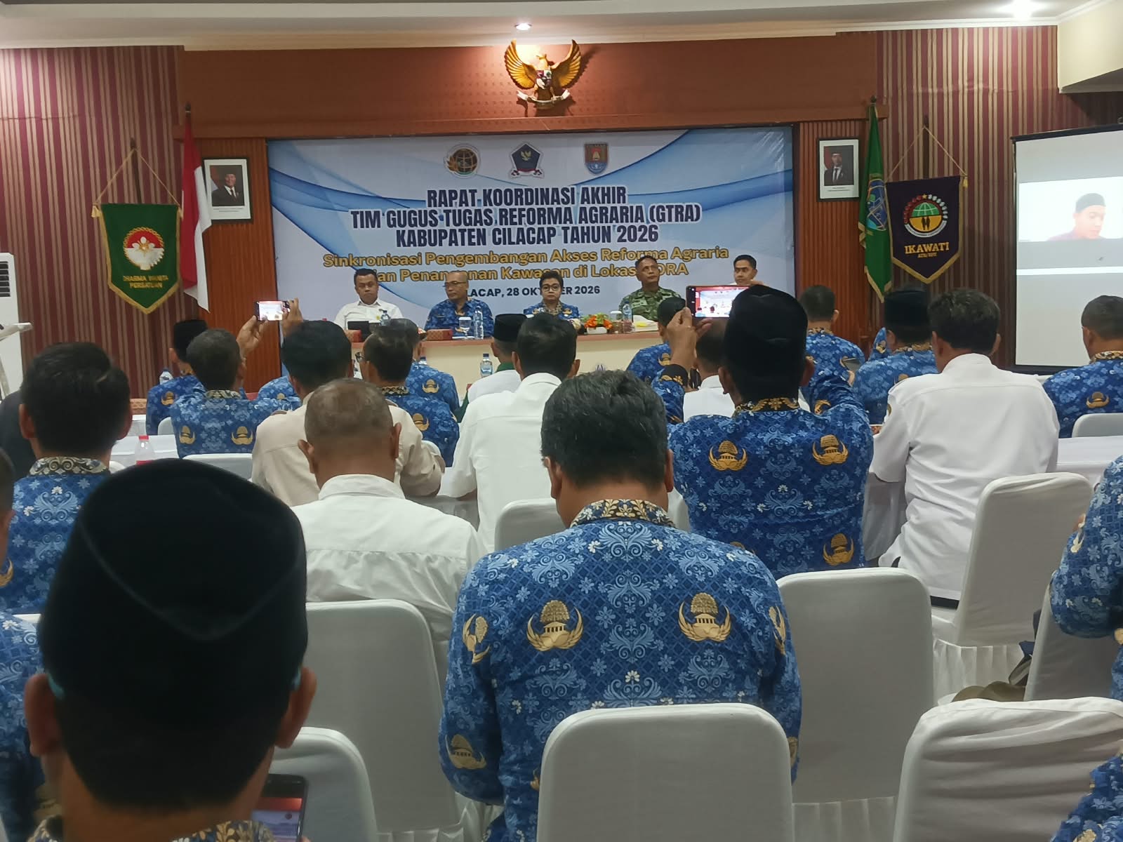 BPN Cilacap Gelar Rakor Akhir Tim GTRA Tahun 2026, Target 895 Bidang Tanah Eks HGU Jeruklegi Terealisasi 